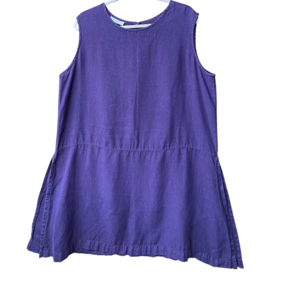 bryn Walker Purple Sleeveless Tunic Top